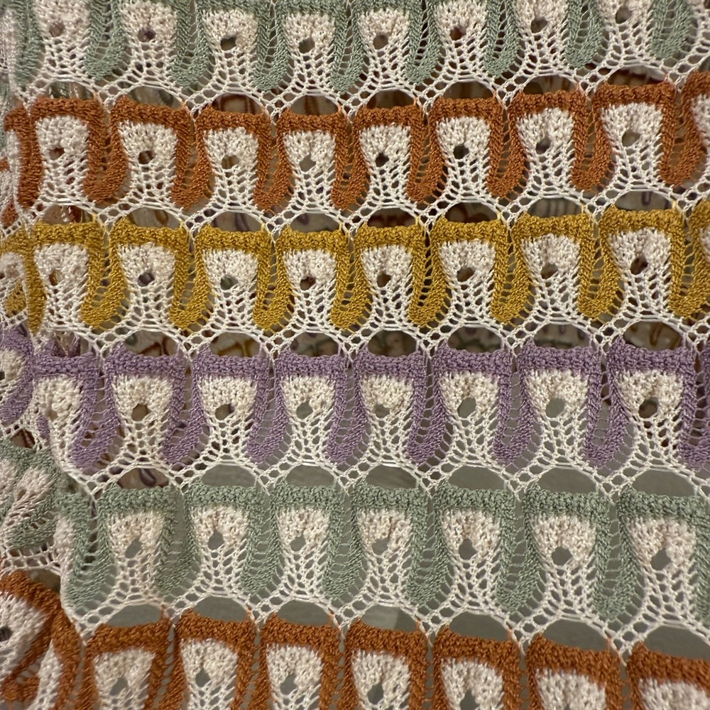 Colorful Button-Up Knit Cardigan - Picture 3 of 3